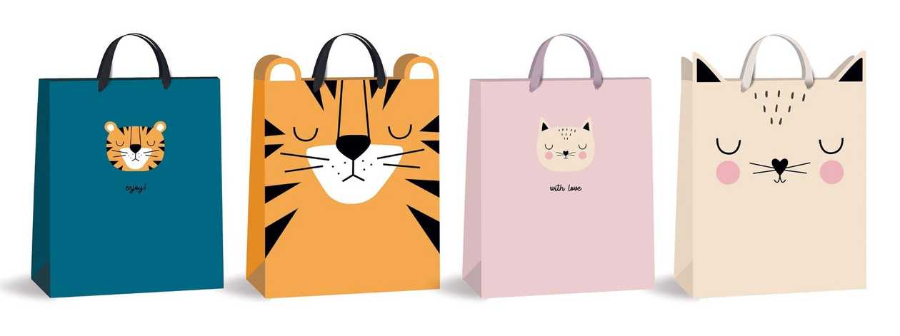 Gift Bag Bebe 45X33X17 Assortii Interdruk
