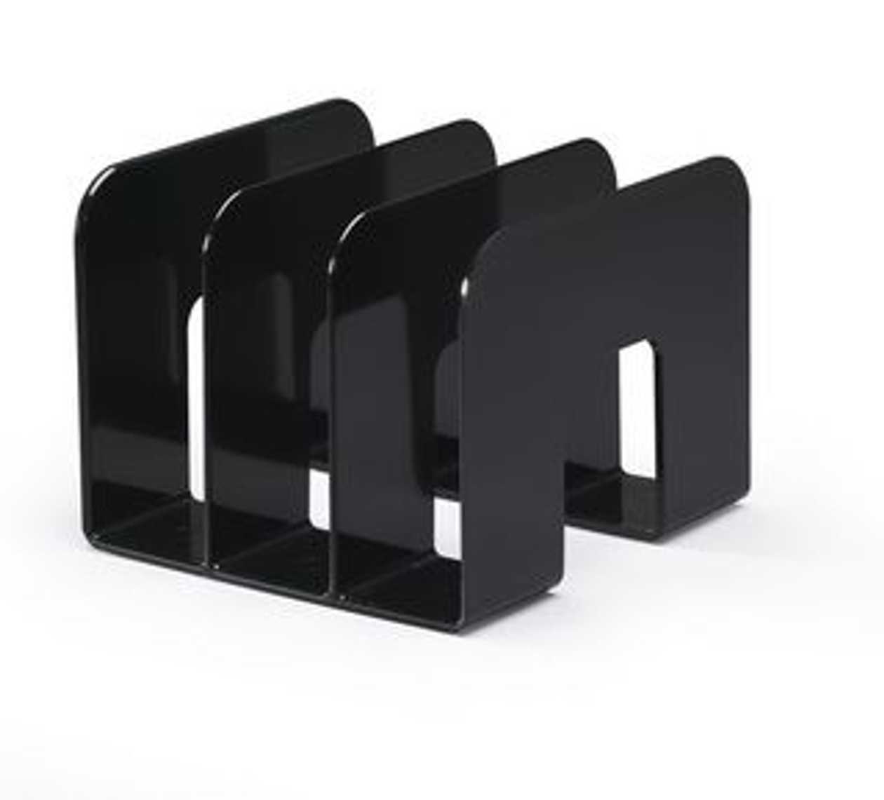 Bookcase/catalogue Holder Trend, 3-part Black 215x210x165 mm Durable