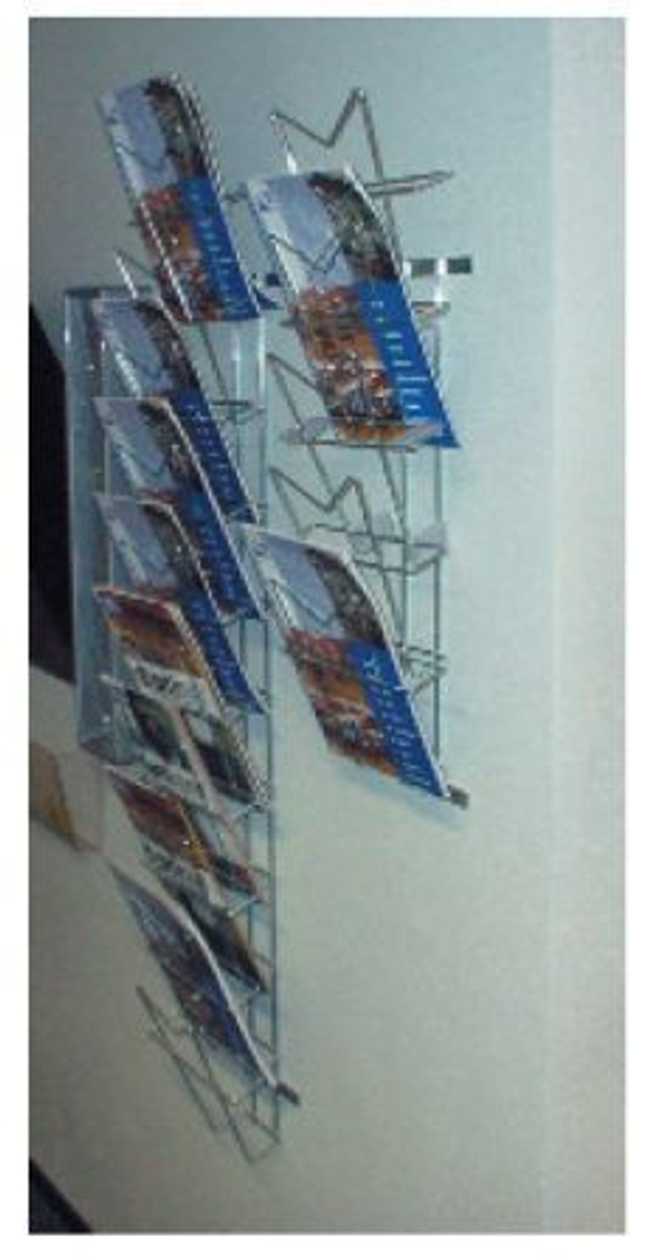 Catalog Holder 10xa4 On The Wall 010104/ Chrome