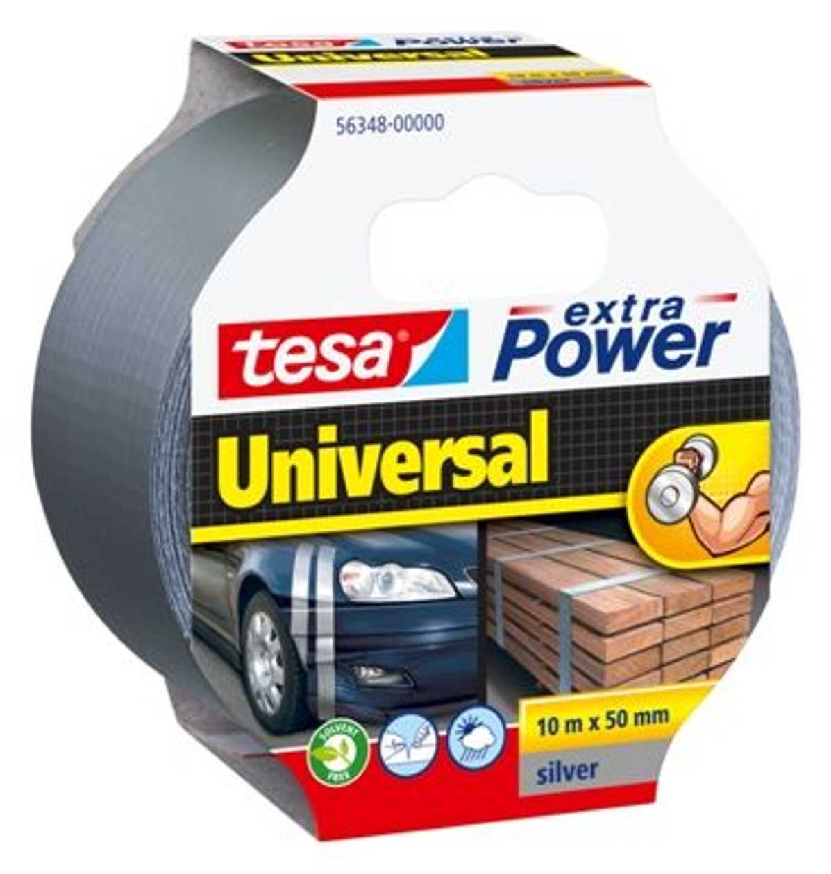 Tape Tesa `ep` gray 10 mx50 mm Silver, Moisture Resistant