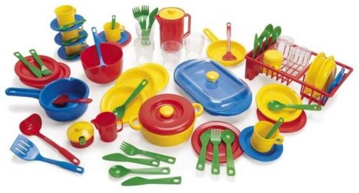 Plasto Play Set Of Dishes, 72 Items, 3+