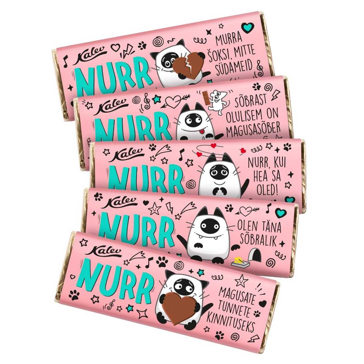 Nurr Milk Chocolate 20 g, Kalev