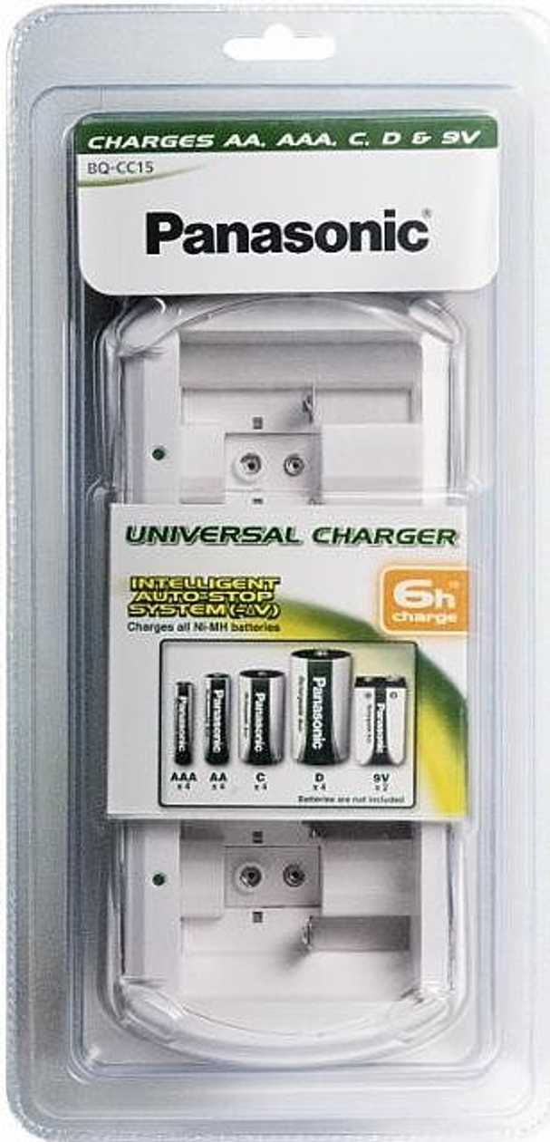 Panasonic Bq-Cc15 Universal Battery Charger