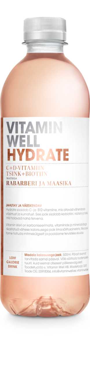 Vitamin Drink Vitamin Well Hydrate 0,5 l (Plastic Bottle)