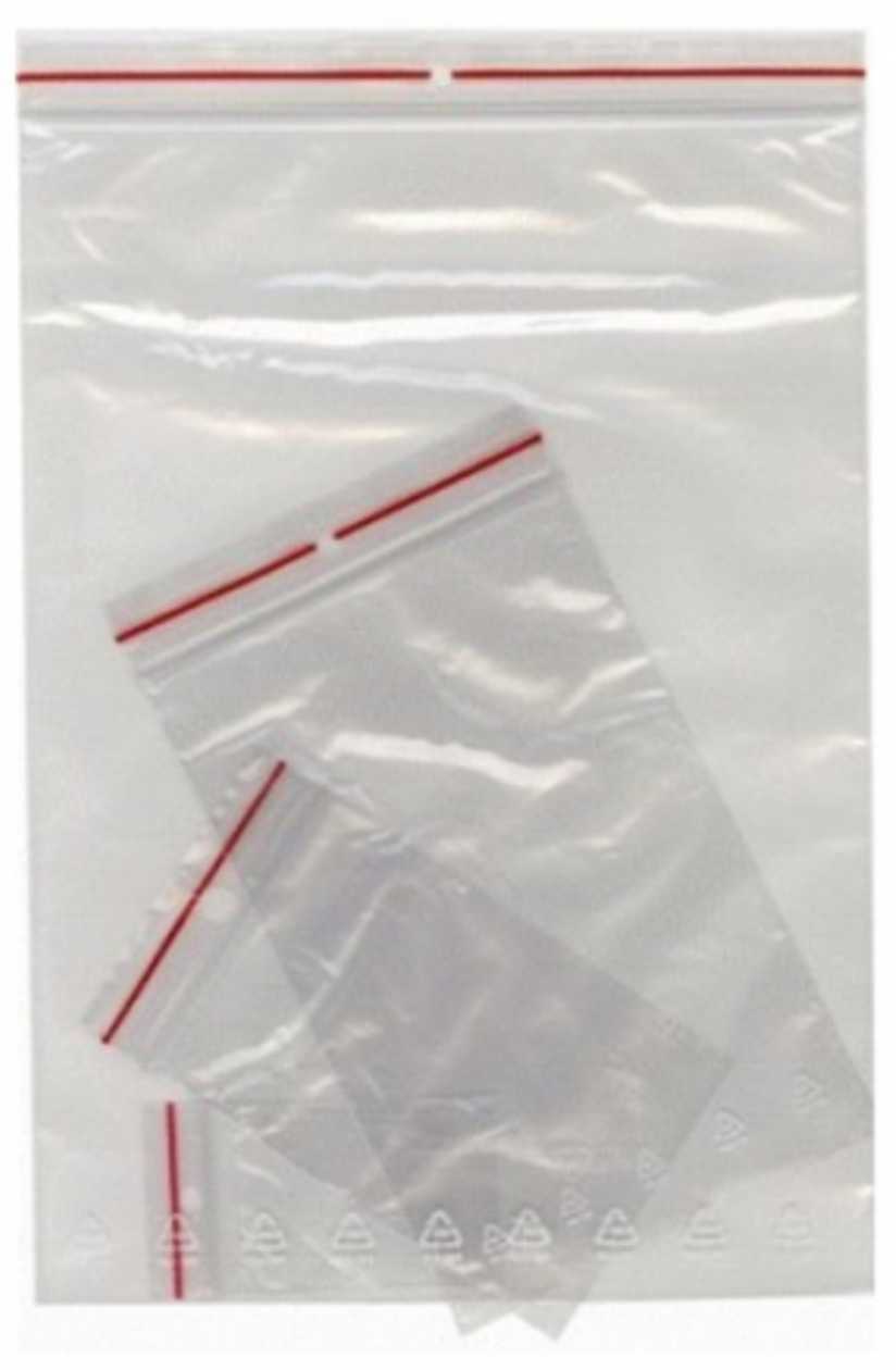 Plastic Bag Minigrip 190x250 mm 50 mic, with Wider Closure 100 pcs./p kg.
