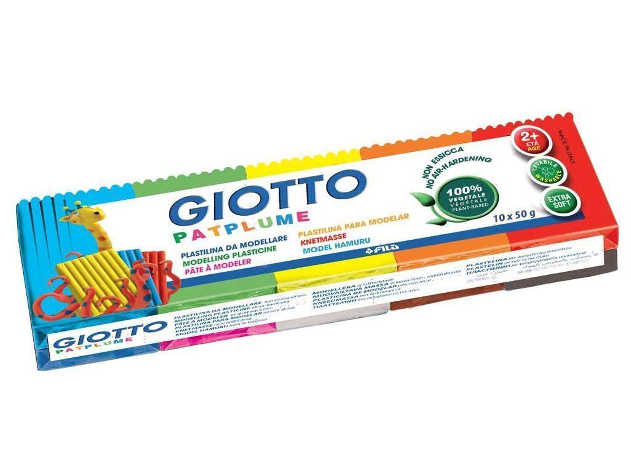 Plasticine giotto Patplume 10 Colorsx50 g, Fila