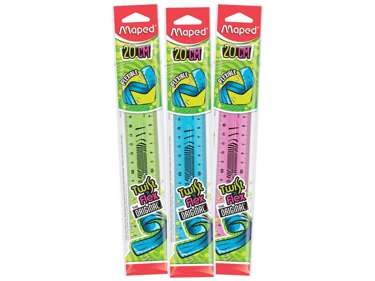 Ruler 20 cm Twist'n Flex, Flexible, Maped