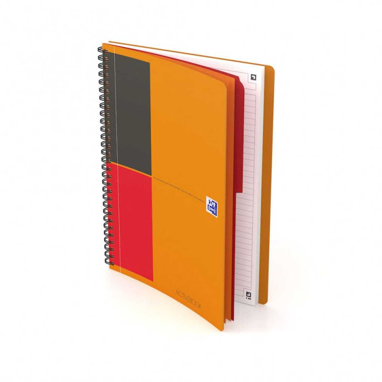 Folder B5 Lined 80-page Spiral Binder Oxford International Activebook