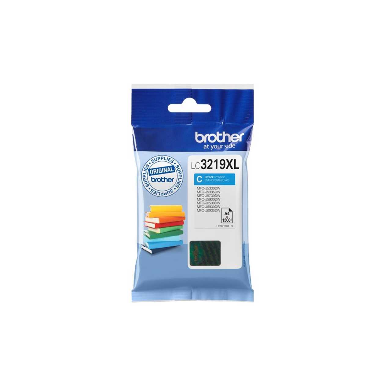 Ink Brother Lc3219xlc Cyan Mfc-j5330dw/5335dw/5730dw, J5930dw, J6530dw/j6930dw/j6935dw 1500 Sheets