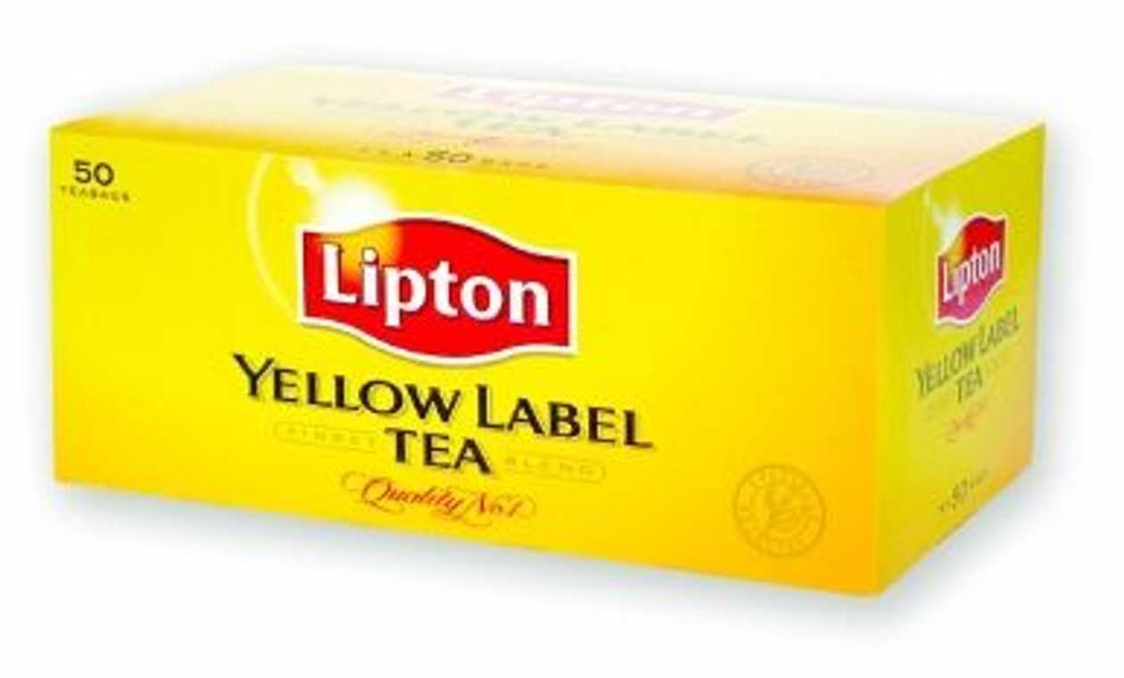 Black Tea Lipton Yellow Label 2 g*50 pcs./p kg. (without Envelope)