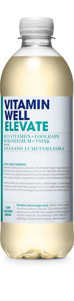 Vitamin Drink Vitamin Well Elevate 0,5 l (Plastic Bottle)