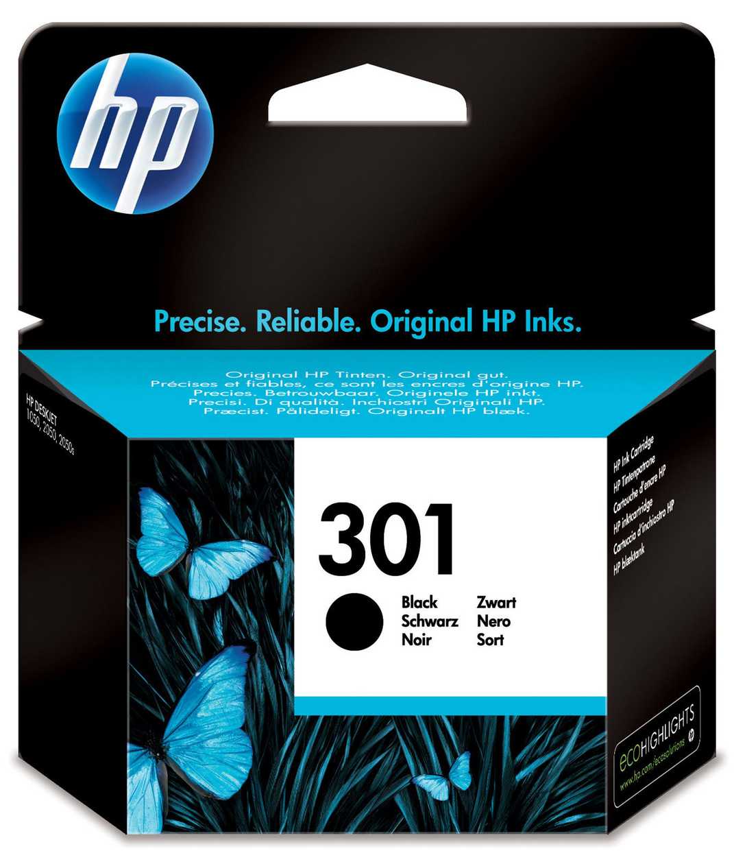 Tint Hp Ch561e No 301 Black Small 190 Lk