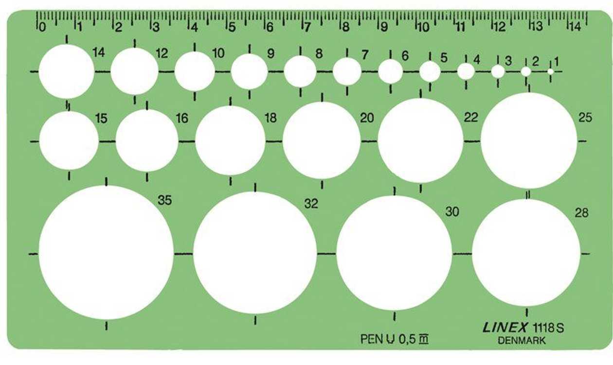 Shabloon Linex 1118s Rings 1-35 Mm