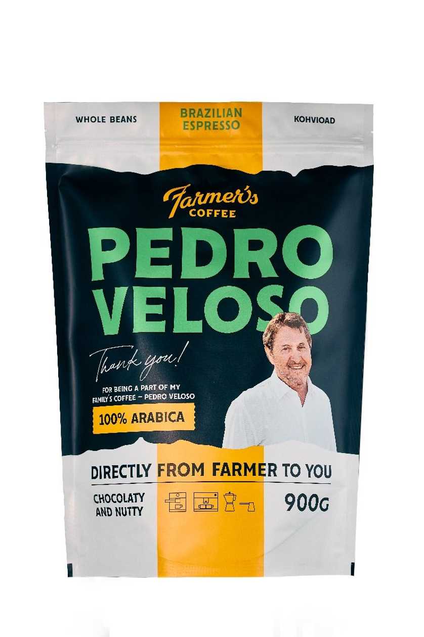 Coffee Beans Farmers's Coffee Pedro Veloso, Espresso, 900 g, Brazil