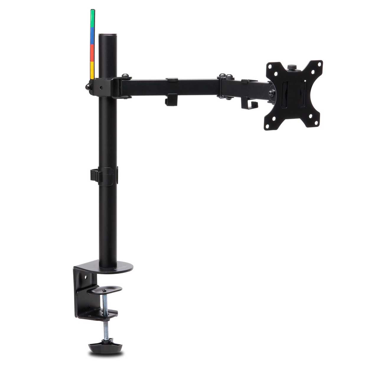Monitor Desk Mount Kensington K55408Ww Black/Black Single Monitor Arm Smartfit Ergo (C-Clamp And grommet) Vesa75/100 Up To 34" 8 Kg