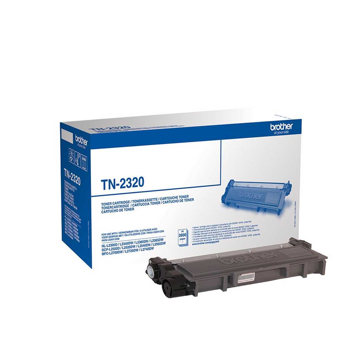 Toner Brother Tn-2320 2600 Lk@5%, Dcp L2500, L2520, L2560, Hl-l2300d, L2340, L2360, L2365, Mfc L2700, L2720, L2740