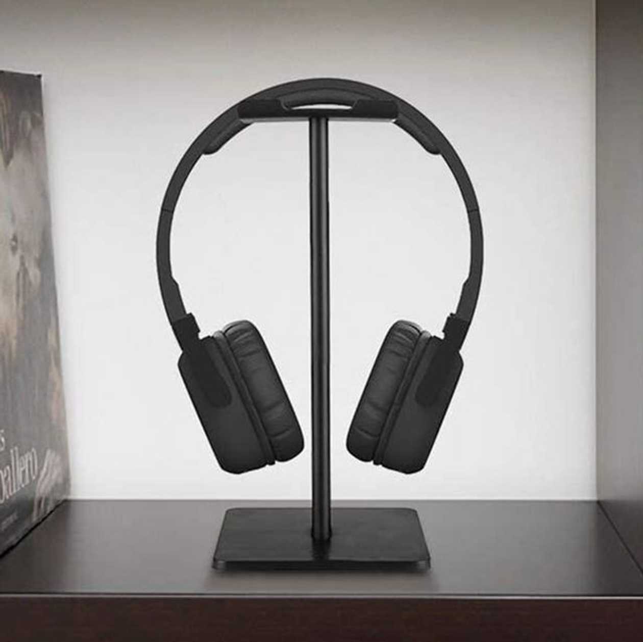 Holder For Headphones Satzuma Headphone Stand, Aluminum, Black
