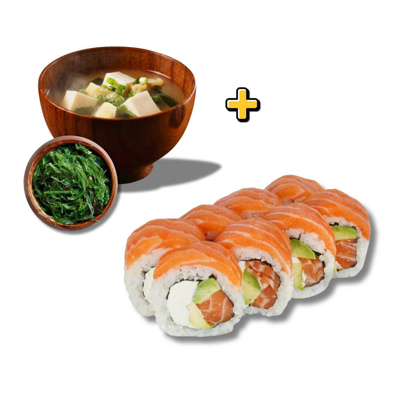 Miso Soup + Philadelphia Hl Roll + Chuka