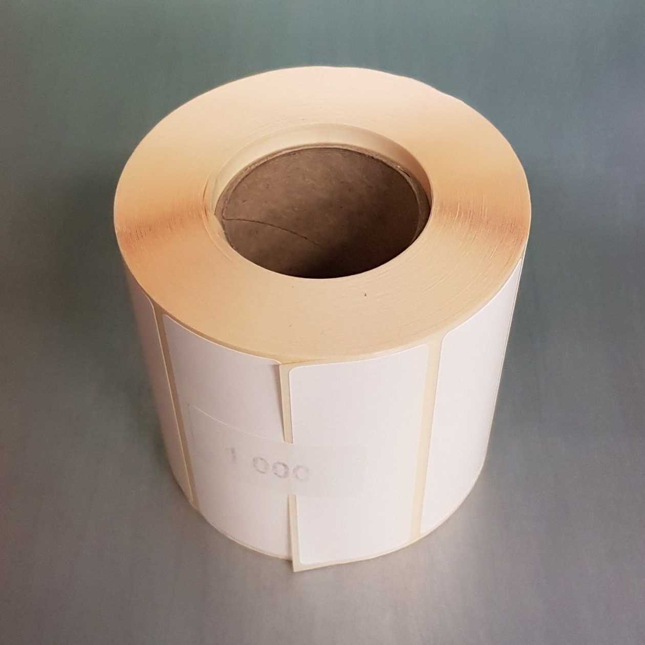 Label In Roll 76x27, 1000 pcs. For Zebra gc420t Machine, Material Transfer Mat, Sleeve 41 mm