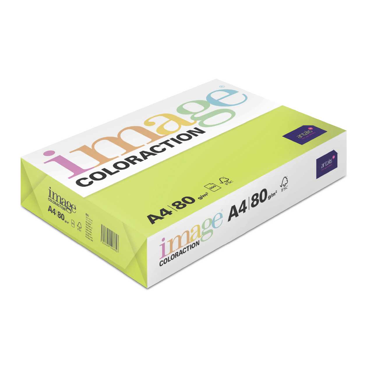 Copy Paper A4 80 g Neon green (rio/neon green), No. 66,500 Sheets In A Pack