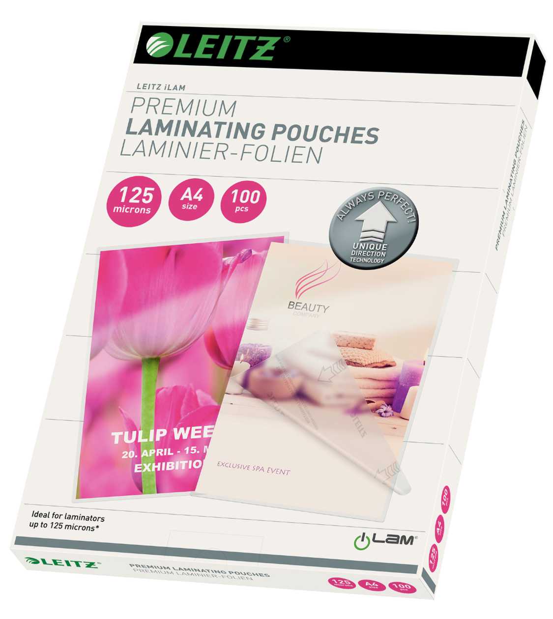 Laminating Film A4 125mic, 100 A4 Films In A Pack Esselte Leitz Ilam Laminating Pouches With Udt Code