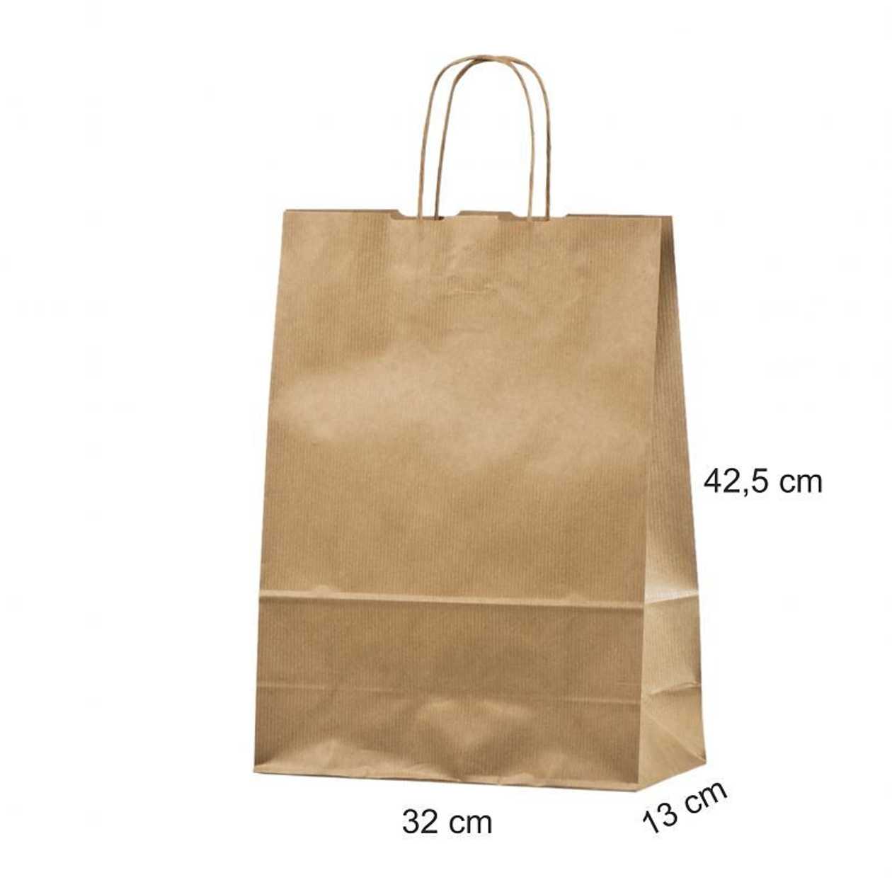 Gift Bag with Drawstrings 32X13X42,5 Eco, Brown