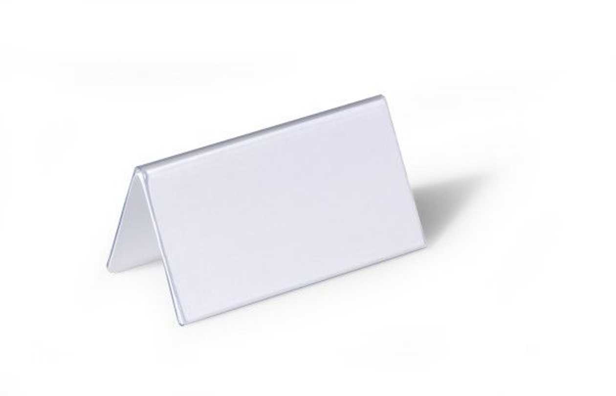 Table Sign Height 52/104xWidth 100 mm Durable 8051 A-shaped, Acrylic