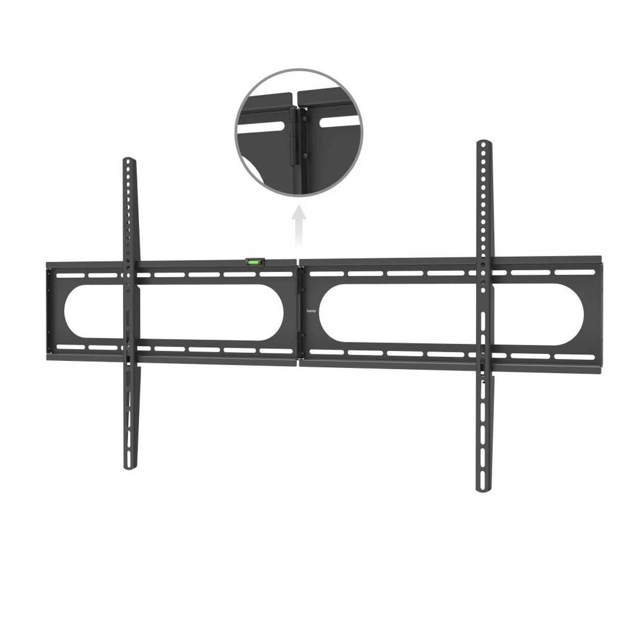 Wall Bracket Hama Fix Tv Wall Bracket Strong, Up To 100Kg for Screens 37"-120", Black/Black, Up To Vesa1100X600, From Wall 2.8 cm