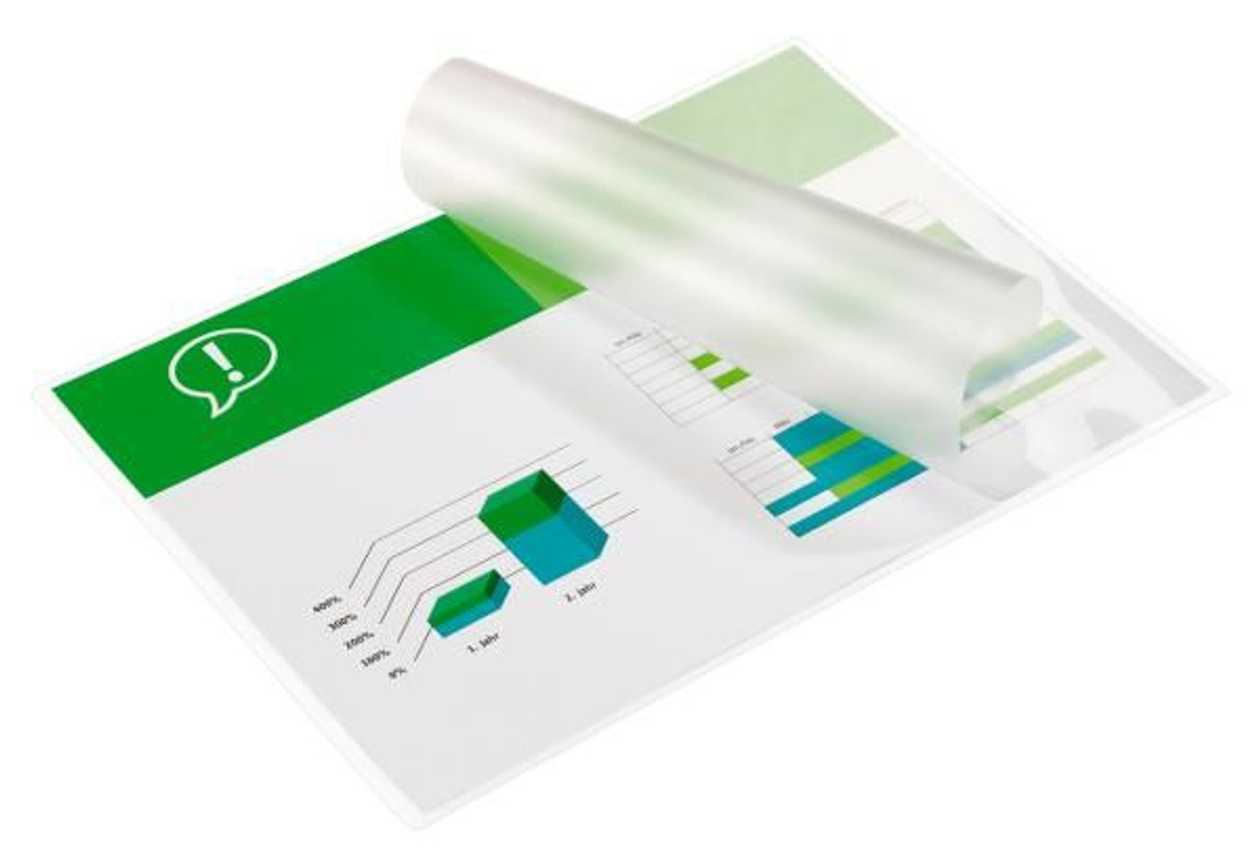 Laminating Film A3 80 mic, 100 A3 Films In A Pack, gbc Document Laminating Pouches gloss