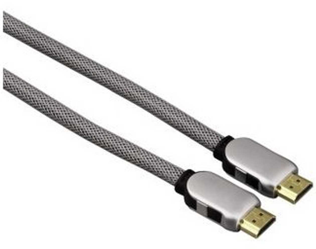 Cable Hdmi-Hdmi Hama High Speed Cable 5M, Uhd 4K 4096X2160, gold-Plated, Double Shielding, Silvery