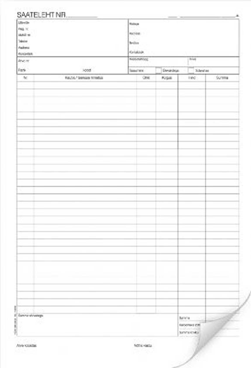 Delivery Sheet A4 Self-copying Book (100 Pages)