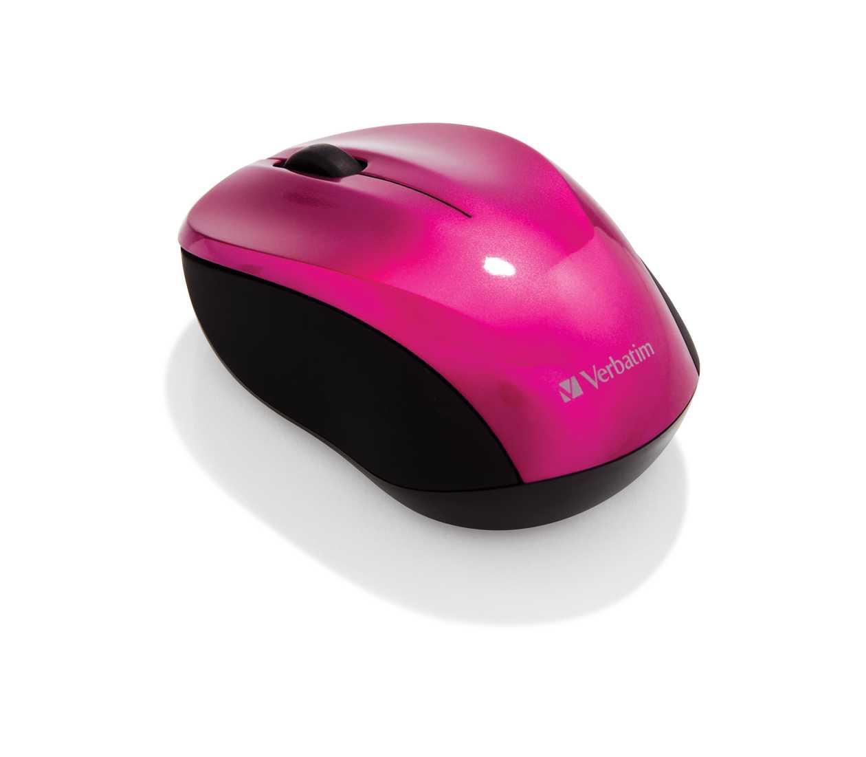 Mouse Verbatim go Nano Wireless Mouse Hot Pink/pink Wireless 3-button, 1600dpi, 2xaaa