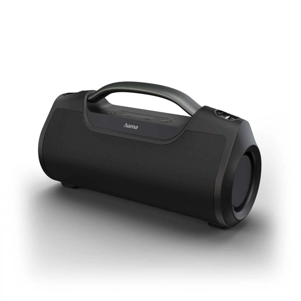 Speaker Portable Speaker Hama Soundbarrel 60W, True Wireless Stereo, 7200Mah,USB-C,Ipx6, Bluetooth5.0, with Handle, Black