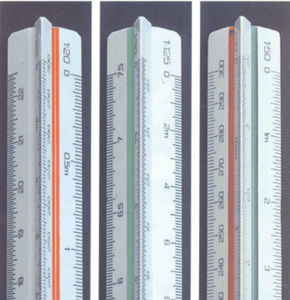 Ruler Scale Linex -312 30 cm 1:100:200:250:300:400:500