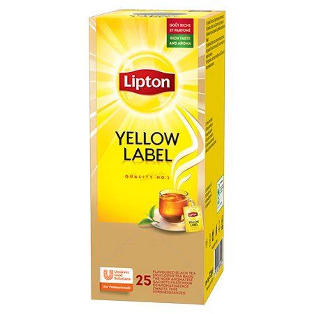 Black Tea Lipton Yellow Label 1.8g*25 pcs./p kg. (foil Envelope)