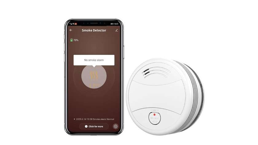 PGST WiFi Smoke Detector Intelligent Wireless Fire Detector Through App