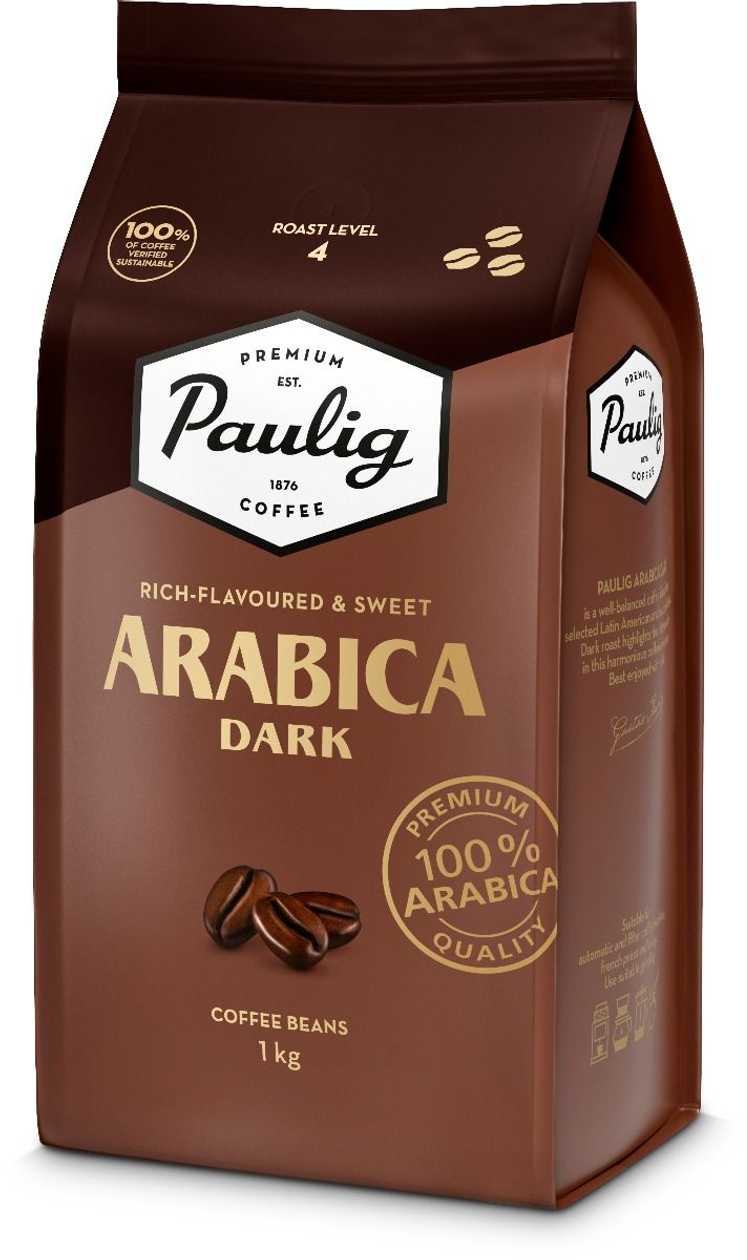 Coffee Beans Paulig Arabica Dark 1 kg