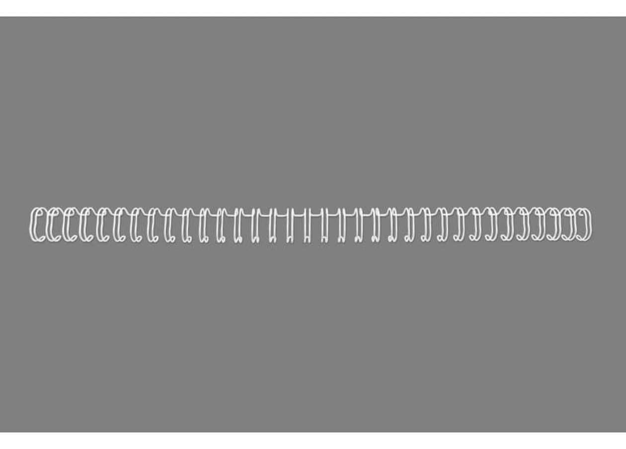 Binding Wire 3:1 (With 34 Holes), No5, 8 mm, White, Up To 50 Sheets, 1Pk (Pack Of 100 pcs.)