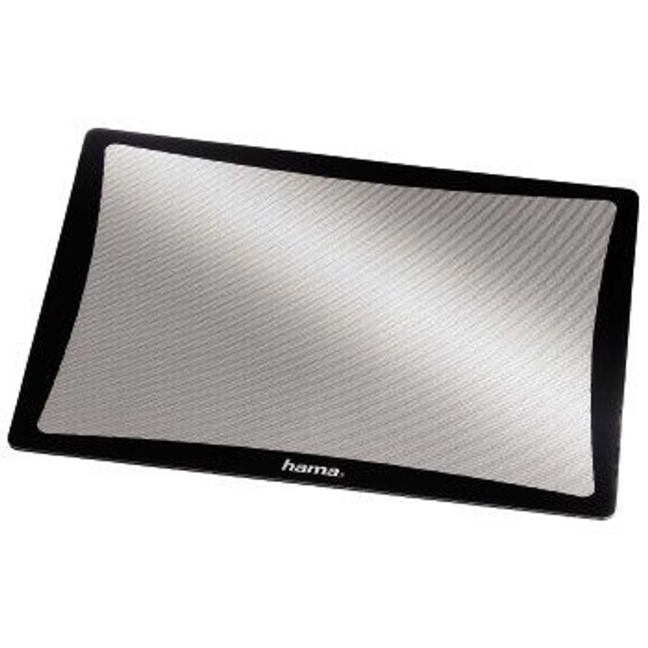 Hama Optical Mouse Pad, Black (black Frame/silver Precision Surface Suitable For An Optical Mouse)