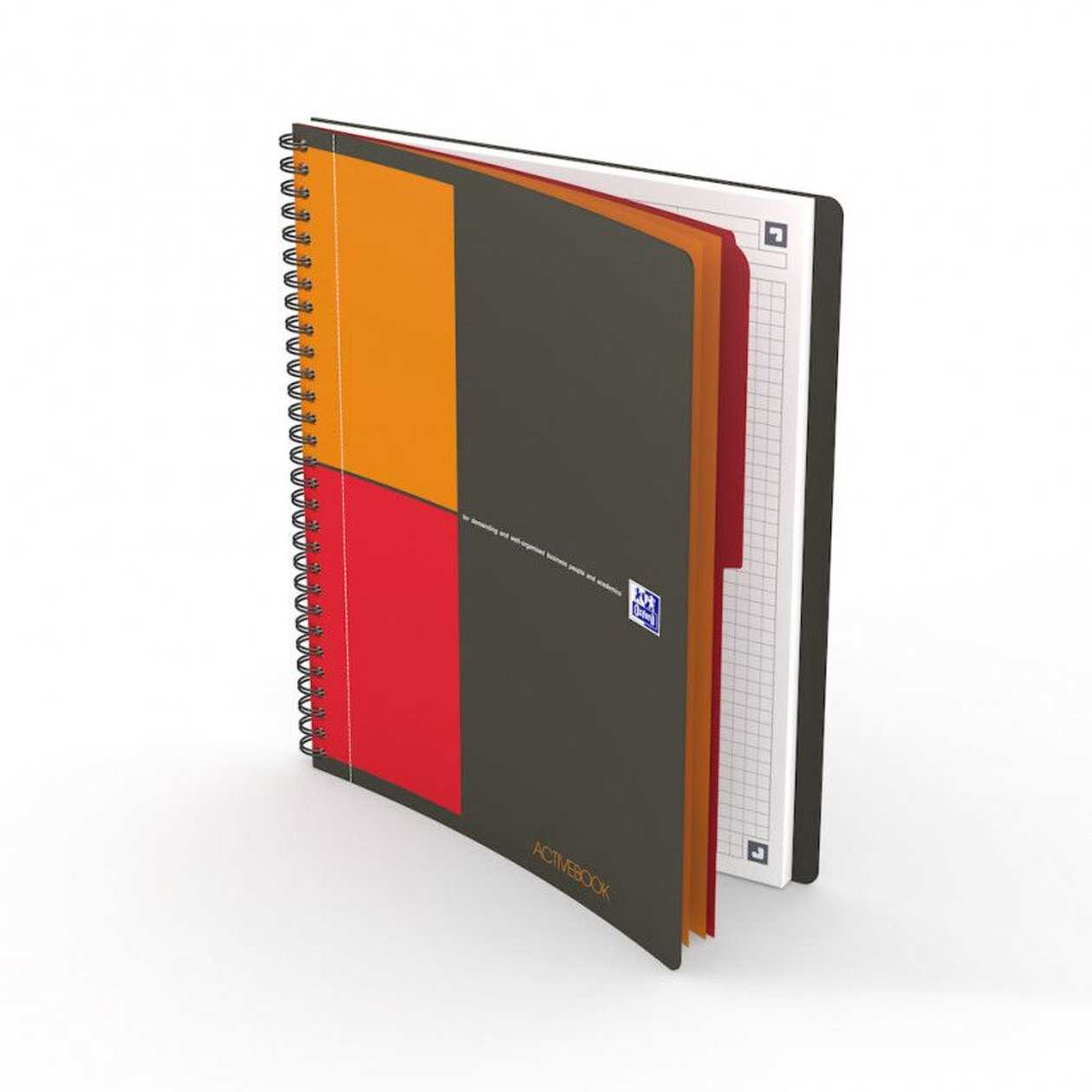 Folder B5 Square 5x5 80-page Spiral Binder Oxford International Activebook