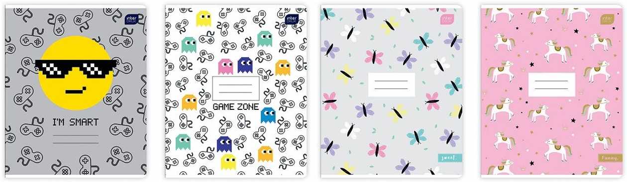 School Notebook 165x208 12 Pages, 23 Lines, girls/boys Assortment Interdruk