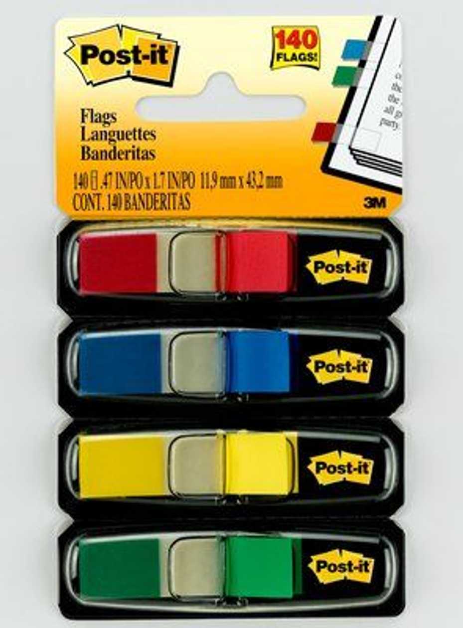 Post-It Bookmark 683-4, 12x43 mm Different Colors, Set/p kg.