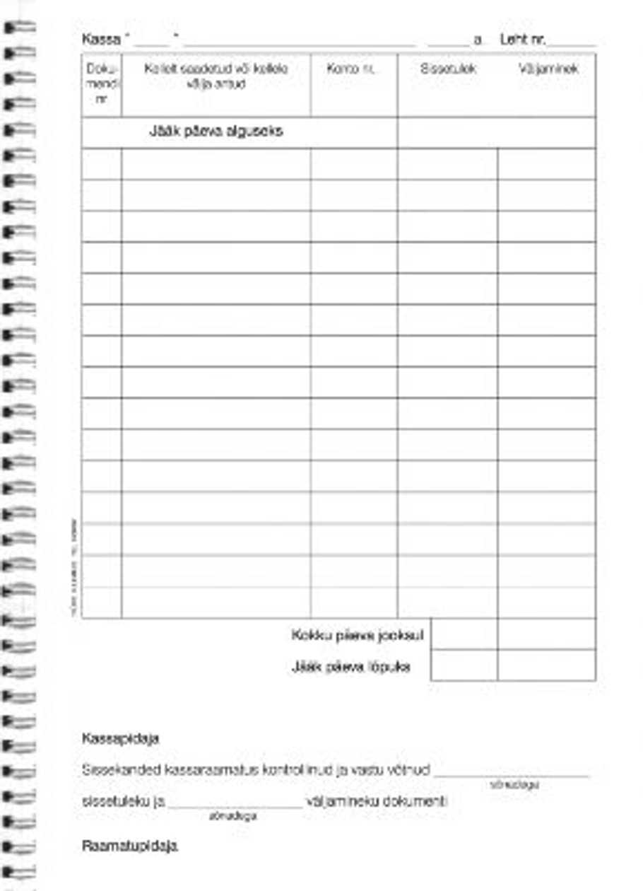 Cash Book A5 (100 Pages)