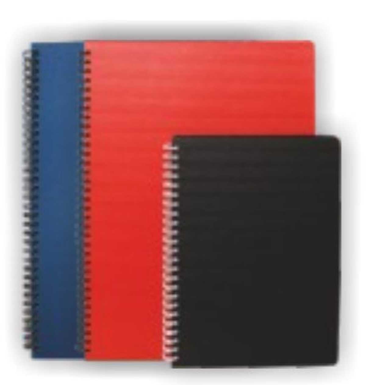 Folder A4 96 l. 5x5 Square, with Movable Index, Spiral, Cardboard Covers, Smlt