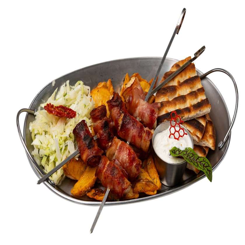 Souvlaki de Pui cu Bacon