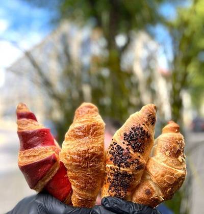 Croissant with Raspberries