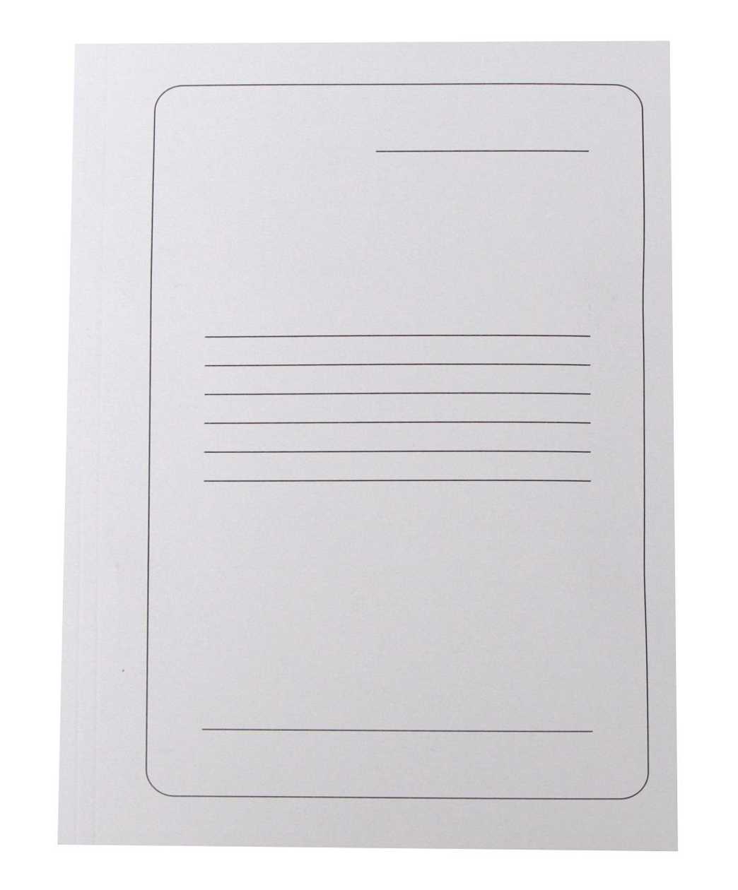 Quick Binder Made of Cardboard/delo/, 325 g with White A4 Print