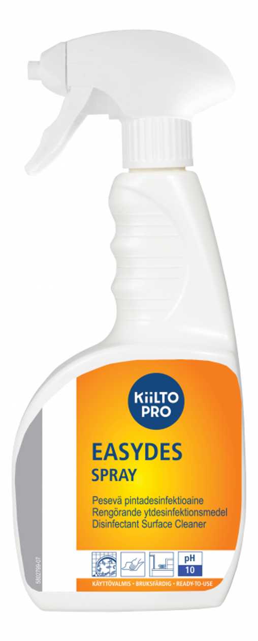 Quick Disinfectant For Surfaces with Spray Kiilto Easydes Spray 750 ml