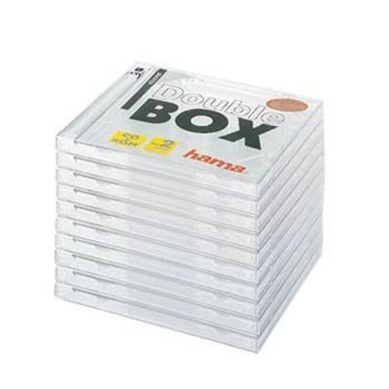 Cd Case For Two Transparent Hama, Pack (10 Cd Cases Per Pack)