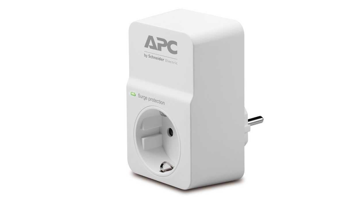 APC SurgeArrest 1 Socket(e) AC 230V White Overload Protection